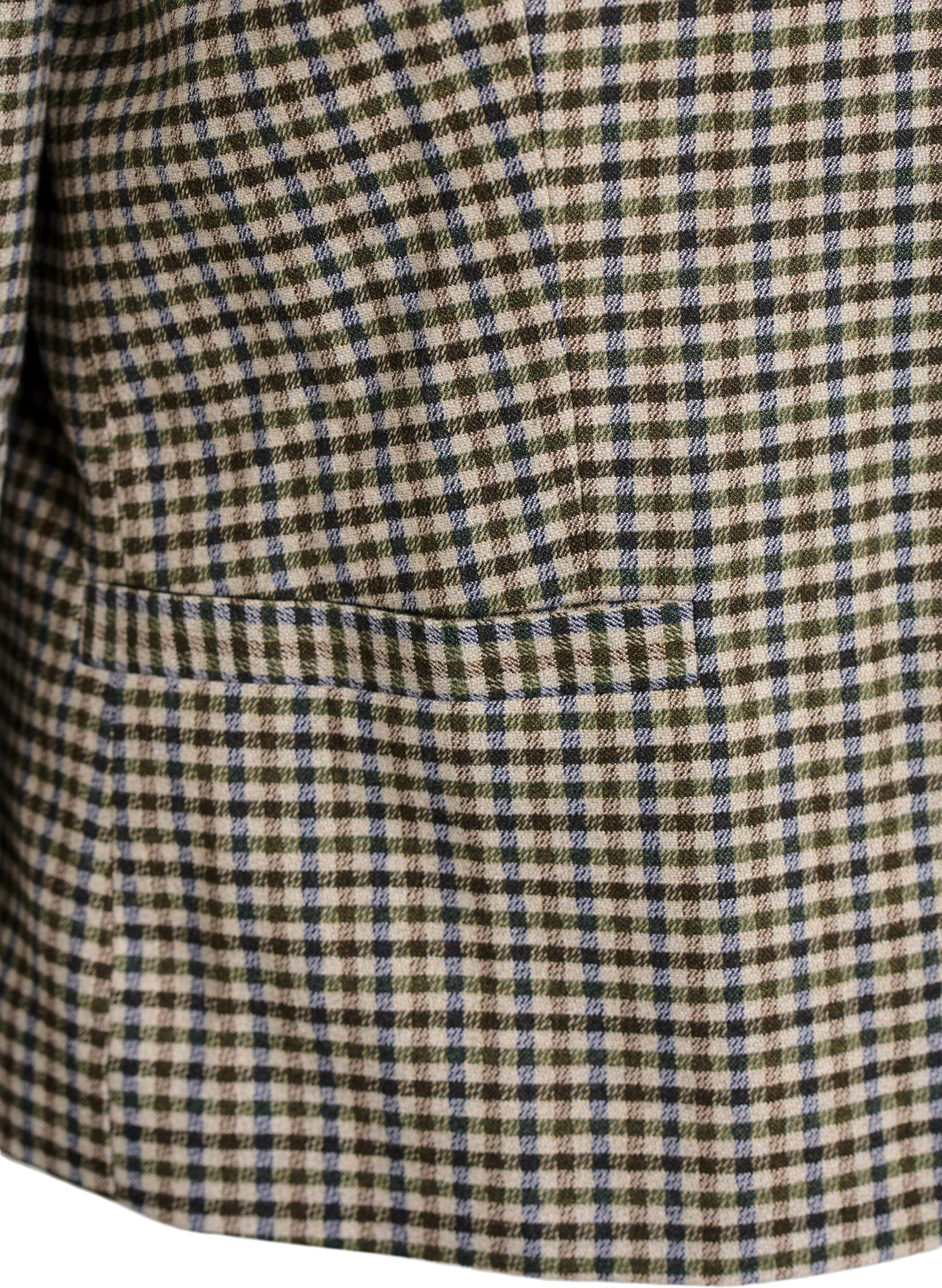 Zizzi Lyhyt takki kultaisilla napeilla, Ruskea, Packshot image number 3