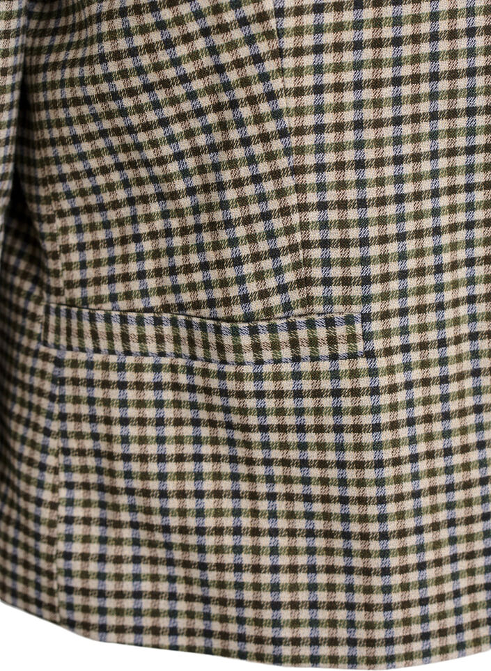 Lyhyt takki kultaisilla napeilla, Ruskea, Packshot image number 3