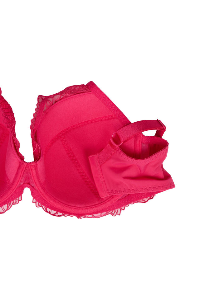 Topatut pitsirintaliivit kaarituella, Vaaleanpunainen, Packshot image number 3