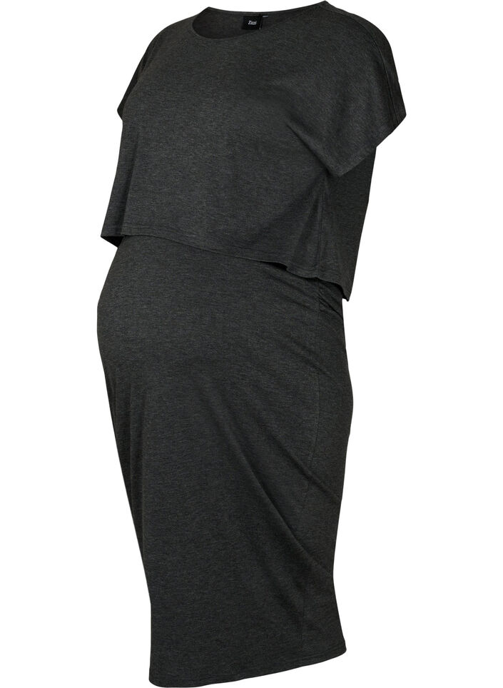 Meleerattu äitiysasu, Black Melange, Packshot image number 0