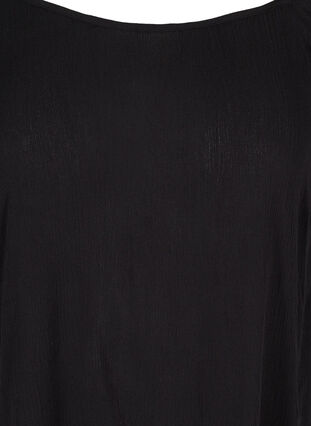 Off shoulder -tunika viskoosista, Black, Packshot image number 2