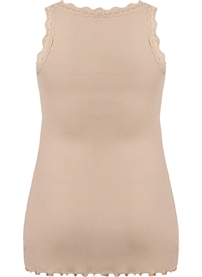Pitsikoristeinen yl&auml;osa, Beige, Packshot image number 1