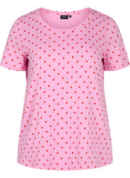 Pilkullinen t-paita puuvillasta, Prism Pink W. Dot