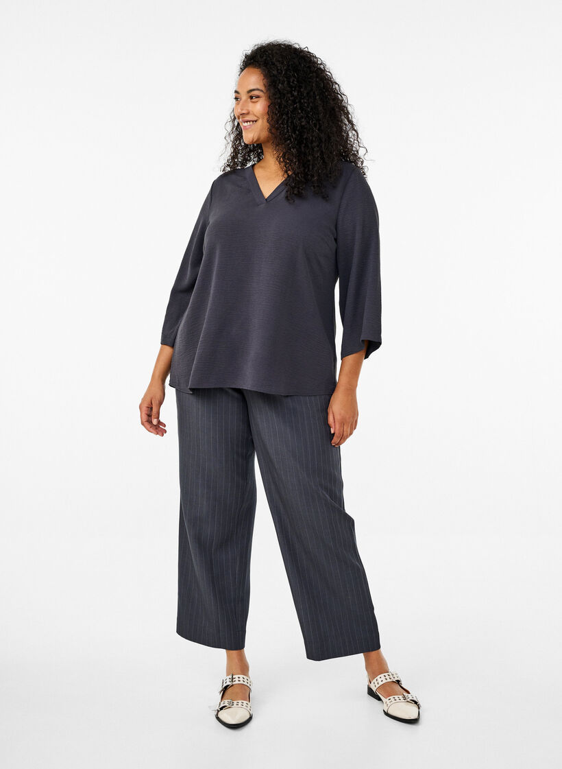 FLASH - Pusero 3/4-hihoilla, Harmaa, Model image number 1