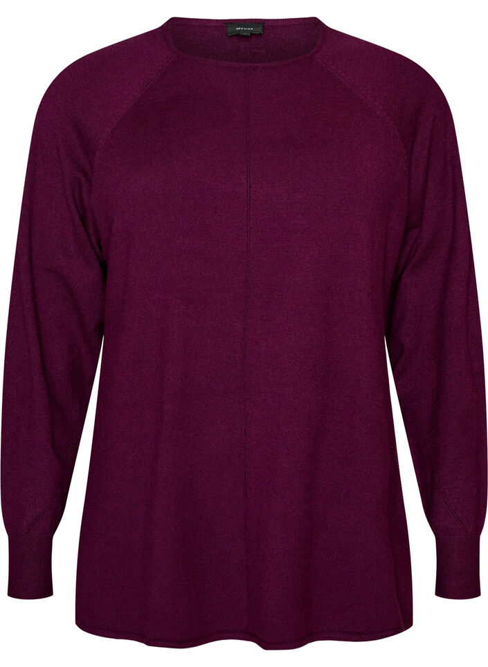 Neulepusero py&ouml;re&auml;ll&auml; p&auml;&auml;ntiell&auml; ja neulekuviolla, Punainen, Packshot image number 0