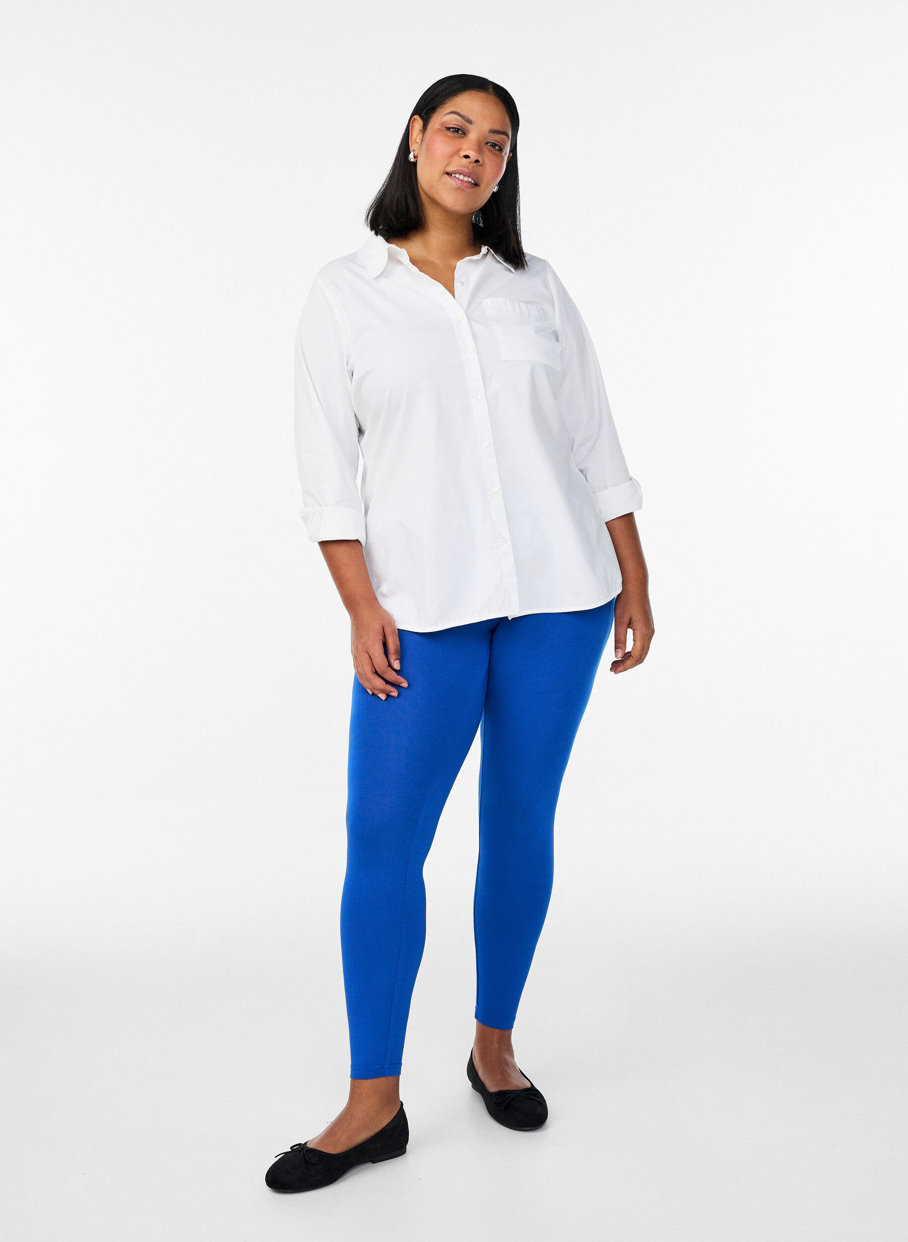 ZizziPerusleggingssit viskoosista, Sininen, Model image number 1