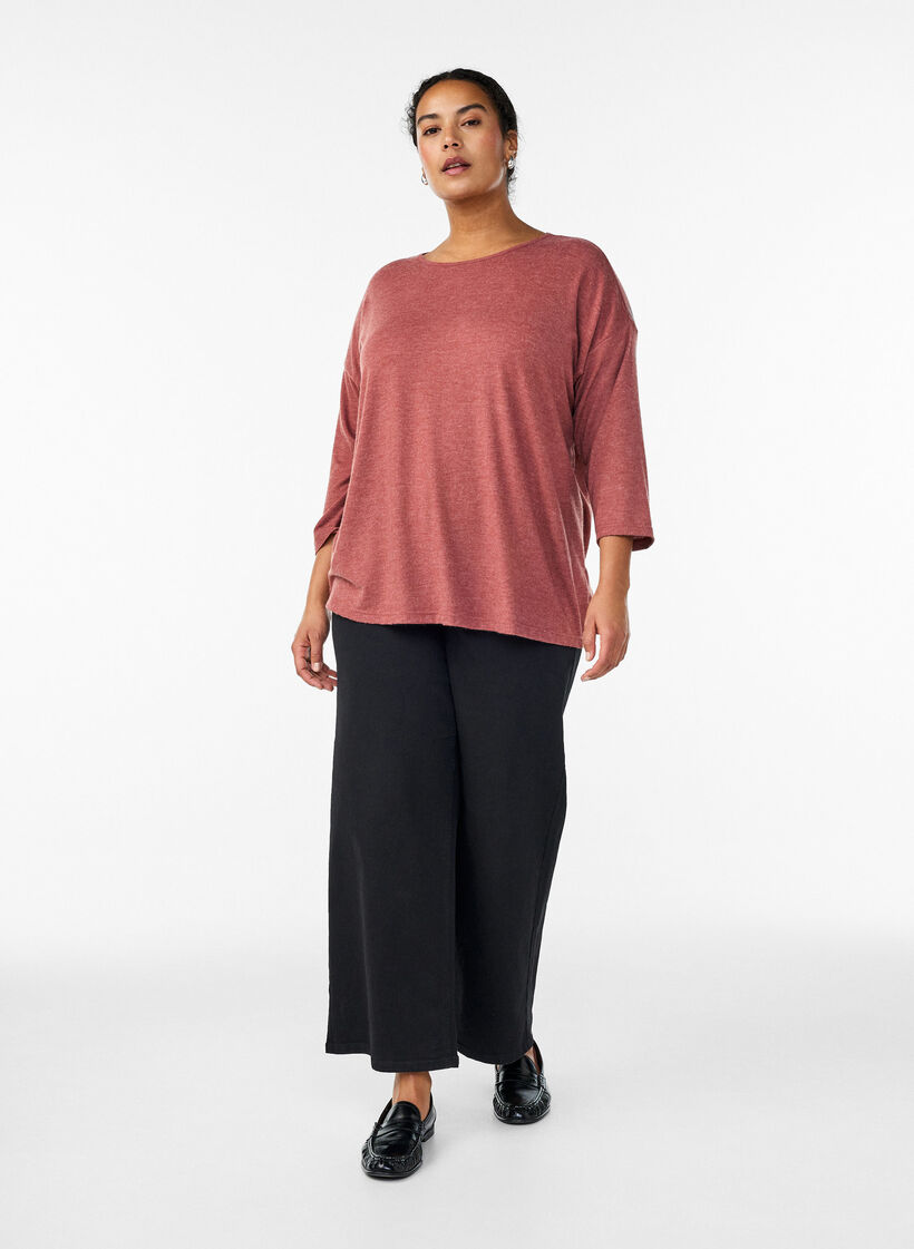 Jerseypusero 3/4-hihoilla, Punainen, Model image number 1