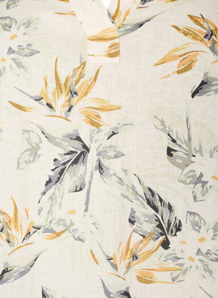 Midimekko pellavasta ja viskoosista 1/2-hihoilla, 9990, Packshot image number 2