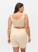 Kevyesti muotoilevat shortsit korkealla vy&ouml;t&auml;r&ouml;ll&auml;, Beige, Model image number 1