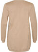 Pitk&auml; neuletakki viskoosisekoitteesta, Beige, Packshot image number 1