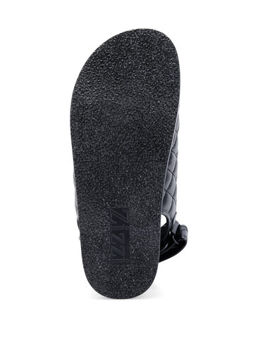Wide fit -sandaalit, Black, Packshot image number 3