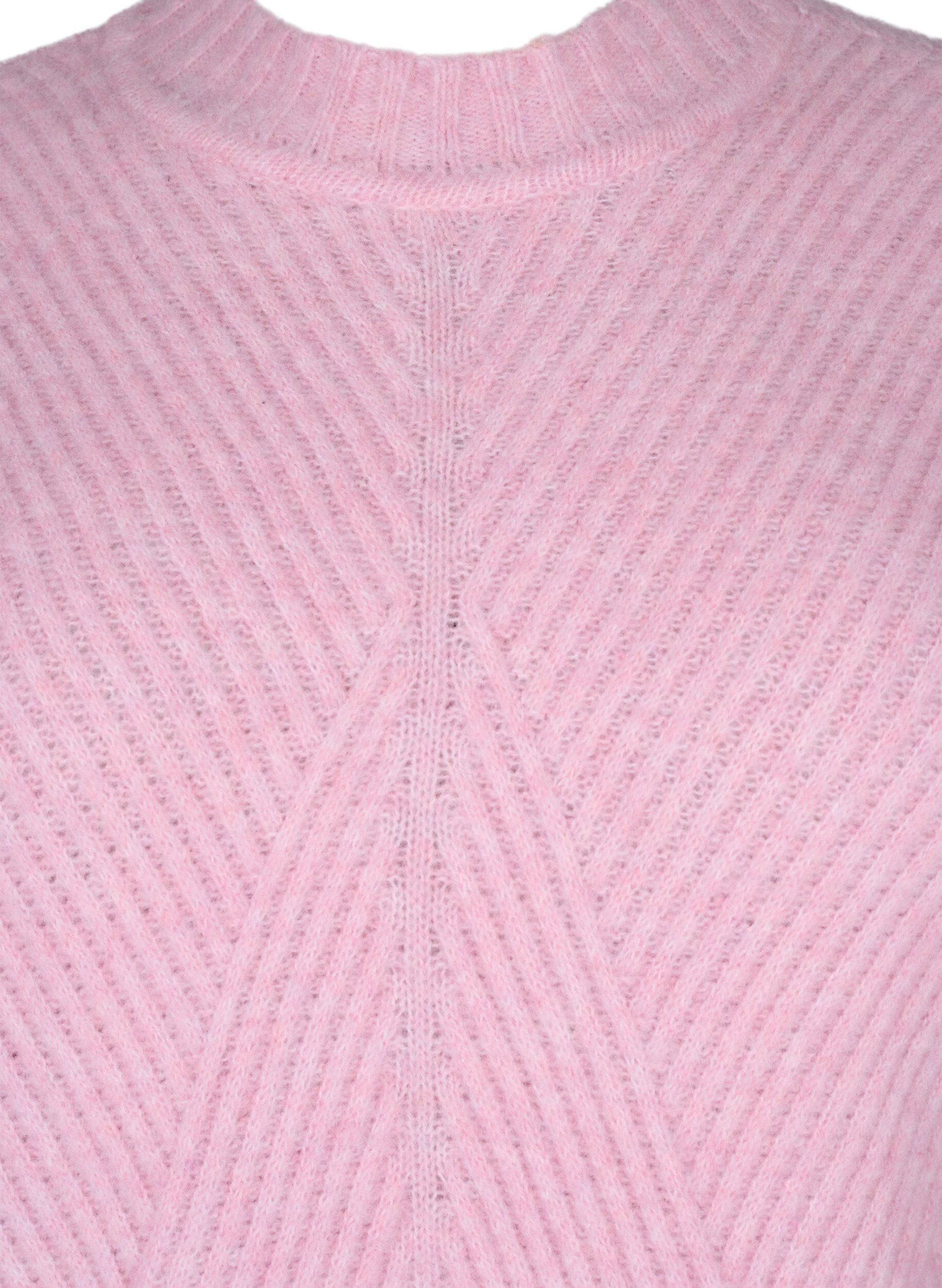 Zizzi Neulepaita raidallisella kuosilla ja pitkilla hihoilla, Corsage Mel., Packshot image number 2