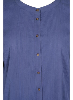 Puuvillainen paitamekko 3/4-hihoilla, Nightshadow Blue, Packshot image number 2