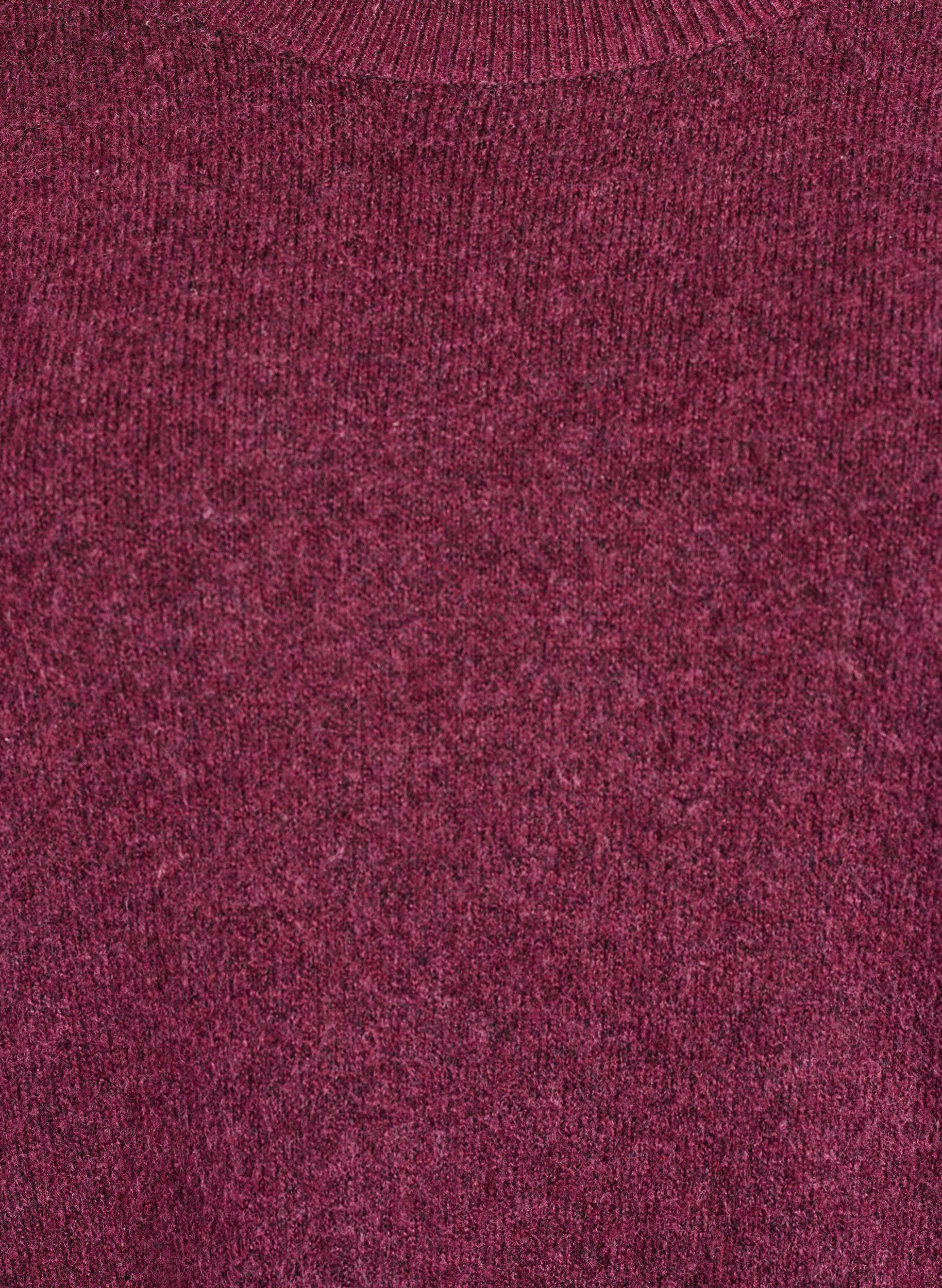 ZizziV&auml;lj&auml; neulepusero, jossa n&auml;kyv&auml;t saumat, Tumma Bordeaux, Packshot image number 2