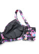 Kaarituelliset bikiniyl&auml;osa kuosilla, Violetti, Packshot image number 3