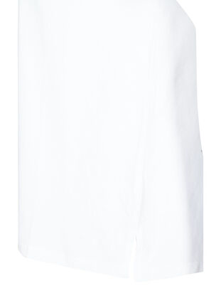 Puuvillainen t-paita niiteillä, Bright White, Packshot image number 3