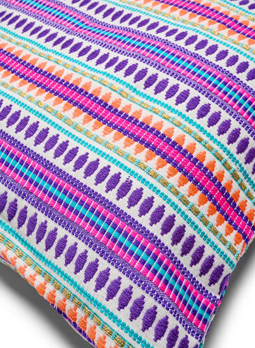 Tyynynpäällinen värikkäällä kuviolla, Purple Comb, Packshot image number 1