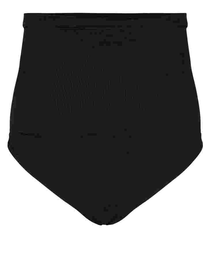 Korkeavyötäröiset shapewear-stringit, Black, Packshot image number 0