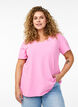 Perus puuvillainen t-paita, Vaaleanpunainen, Model image number 0