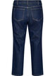 Cropped straight fit -farkut normaalilla vy&ouml;t&auml;r&ouml;ll&auml;, Sininen, Packshot image number 1