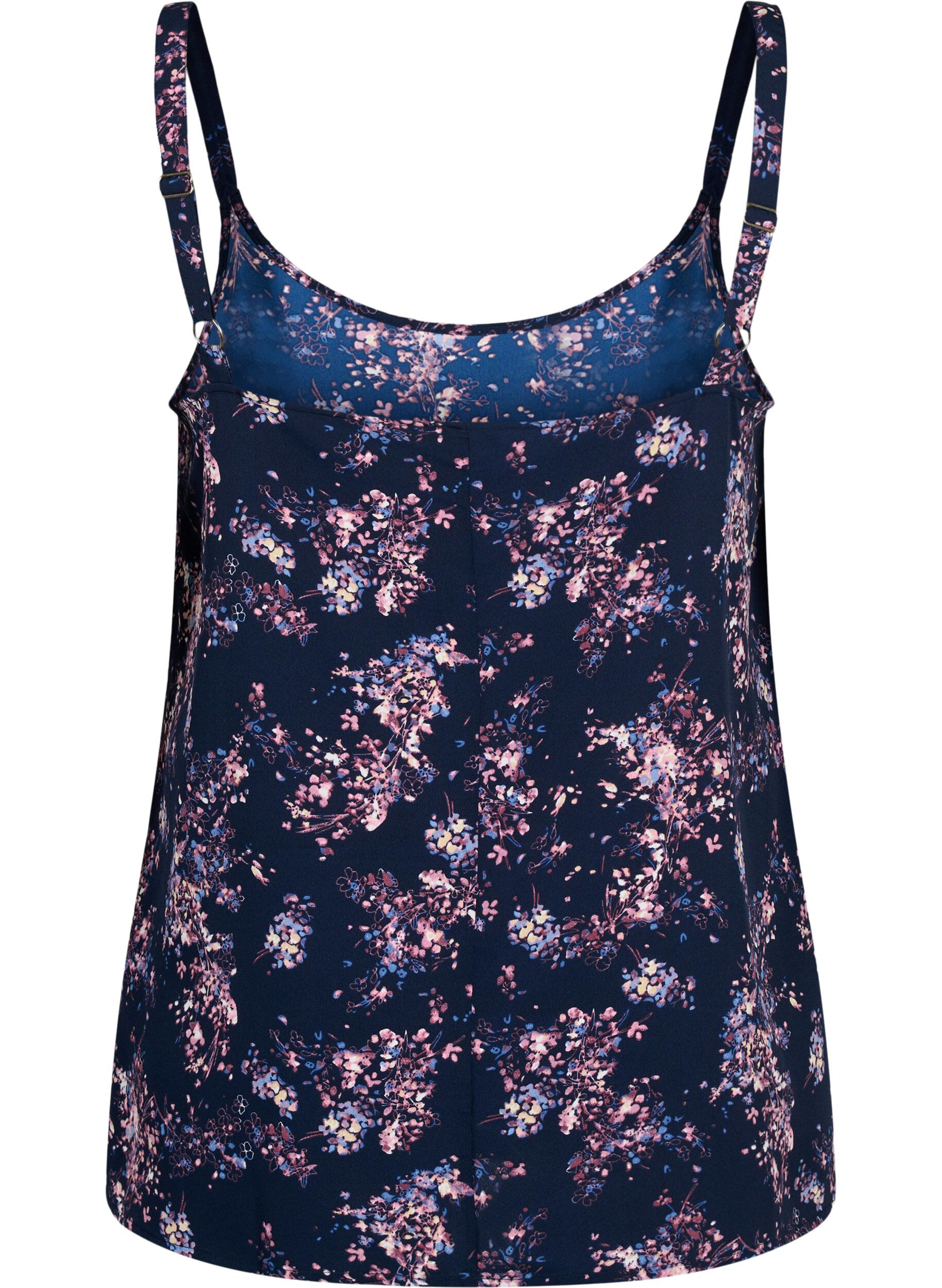Zizzi FLASH - Toppi kuosilla, Navy Rose Flower, Packshot image number 1