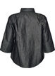 Denim-paita glitterlangalla ja 3/4-hihat, Harmaa, Packshot image number 1