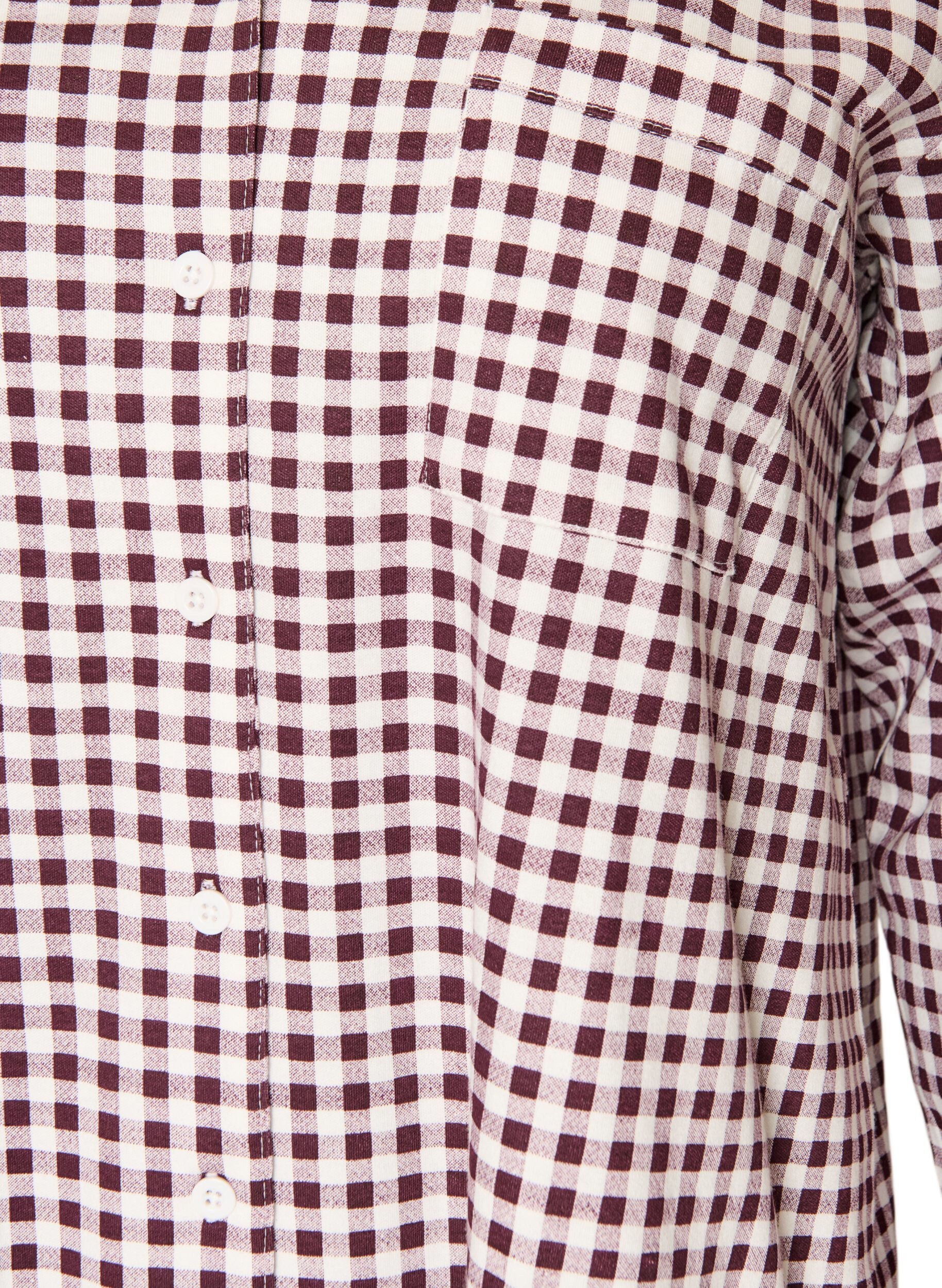ZizziPuuvillainen pyjamapaita rintataskulla, Punainen, Packshot image number 2