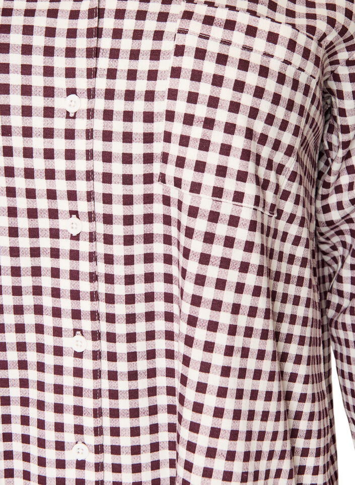 Puuvillainen pyjamapaita rintataskulla, Punainen, Packshot image number 2