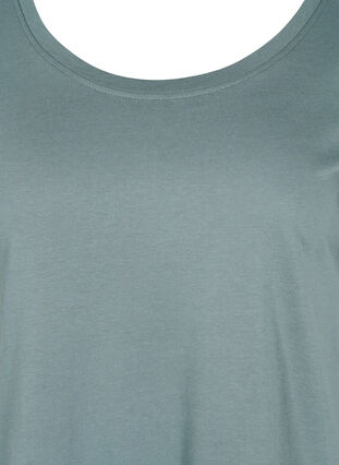 Lyhythihainen t-paita säädettävällä helmalla, Balsam Green, Packshot image number 2