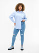 Kulutetut jeggingsit, Light Blue, Model image number 0