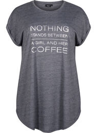 Lyhythihainen yöpaita tekstipainatuksella, 