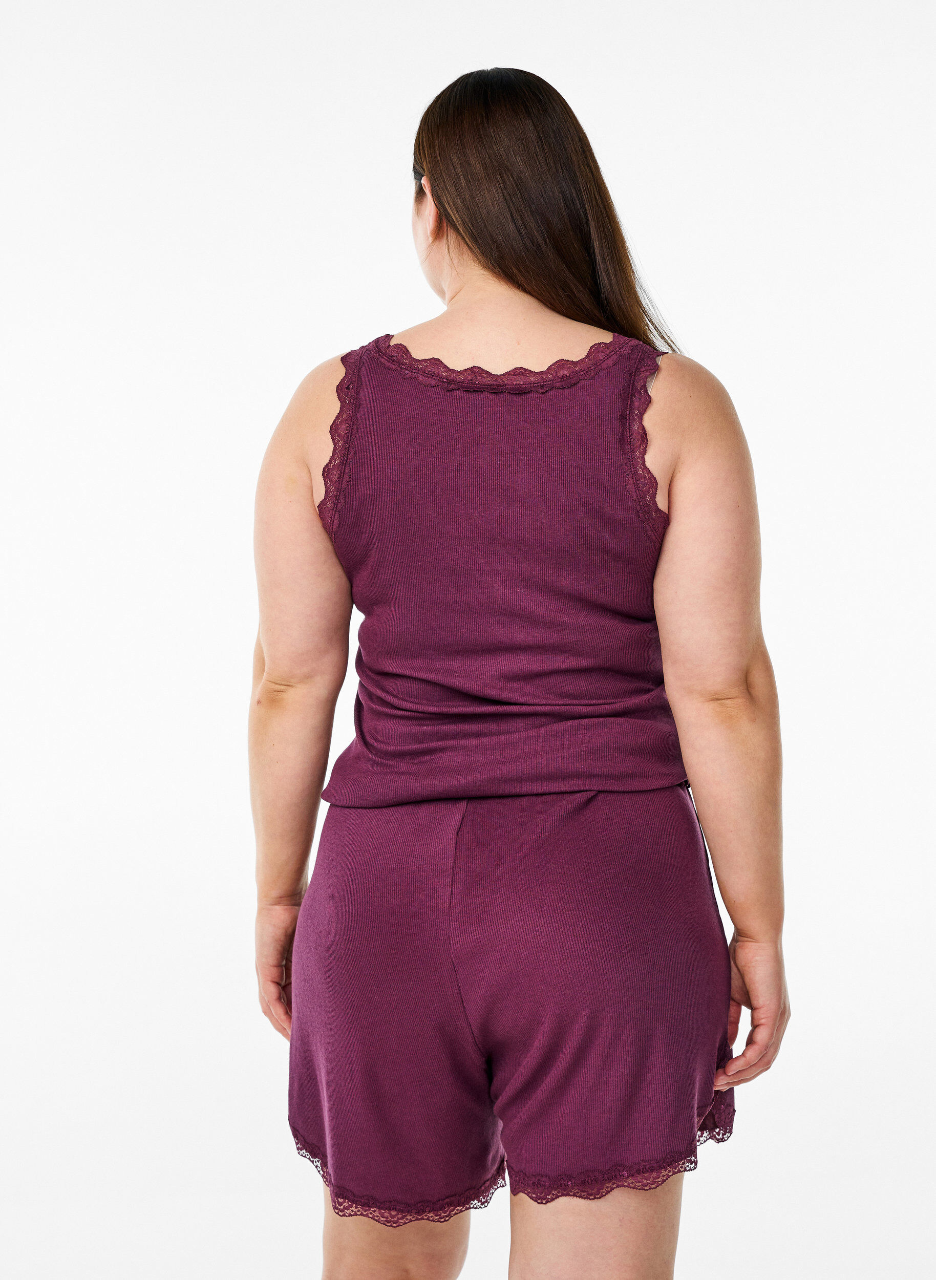 ZizziToppi pitsireunalla, Tumma Bordeaux, Model image number 2