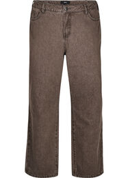 Suorat istuvat farkut värjätyllä denimillä, Ruskea