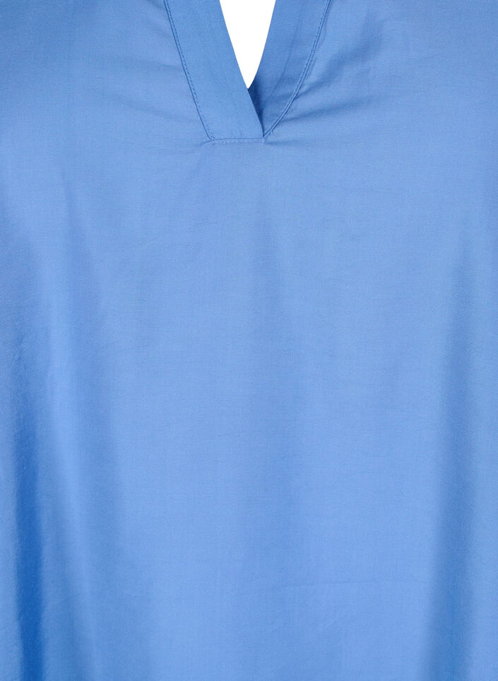 Viskoosinen tunika V-pääntiellä ja kauluksella, Riverside, Packshot image number 2