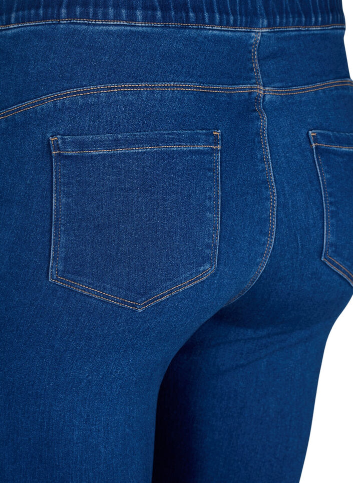 Korkeavy&ouml;t&auml;r&ouml;iset jeggingsit, Sininen, Packshot image number 3