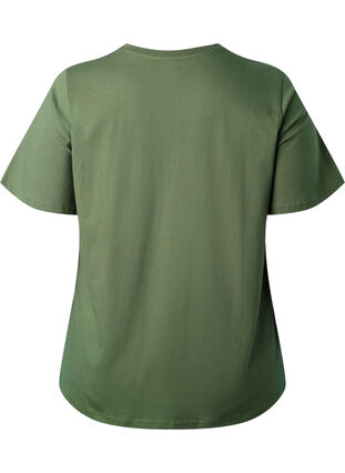 Luomupuuvillasta valmistettu t-paita tekstillä, Thyme SERENITY, Packshot image number 1