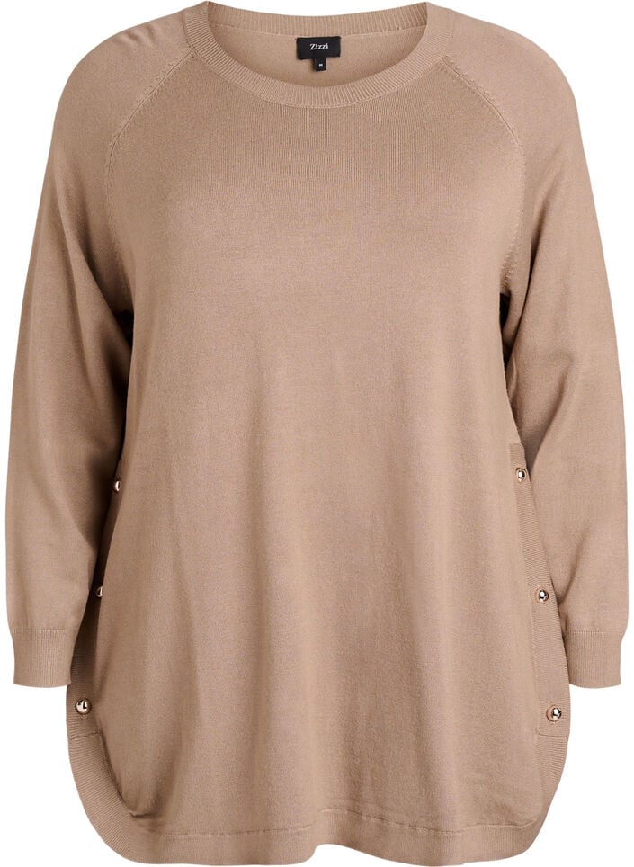Neulepusero sivunapeilla, Beige, Packshot image number 0
