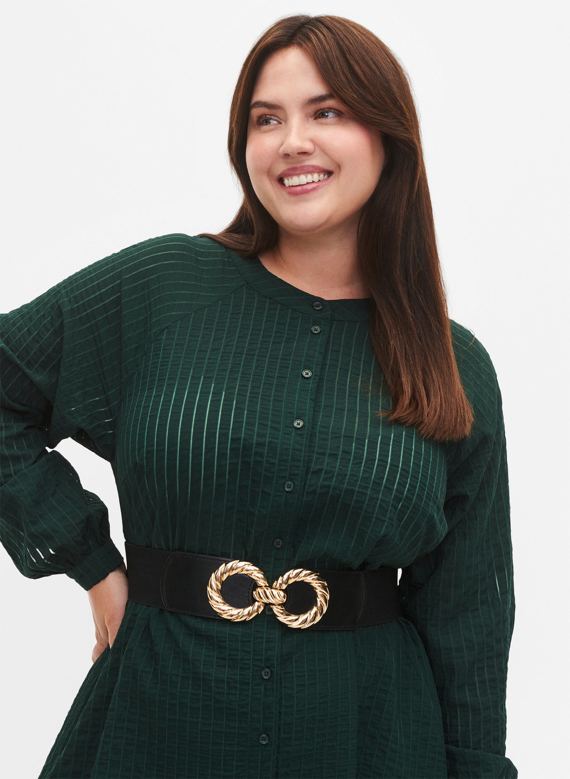 Zizzi Joustava vy&ouml;t&auml;r&ouml;vy&ouml; kullanv&auml;risell&auml; soljella, Black, Model image number 0