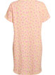 Lyhyt mekko, jossa on ryppyinen pinta ja lyhyet hihat, Keltainen, Packshot image number 1