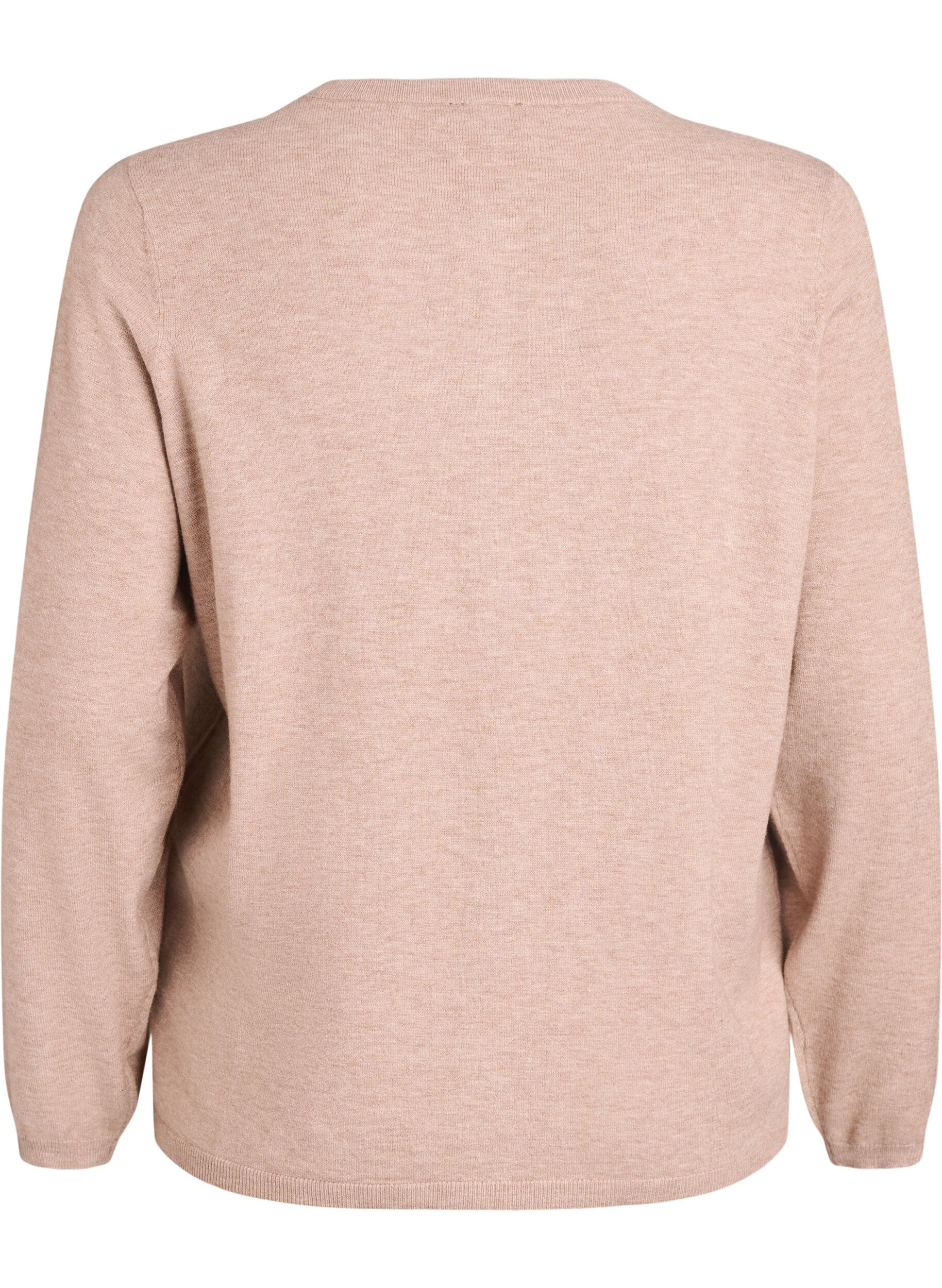 ZizziNeuletakki py&ouml;reill&auml; napeilla, Beige, Packshot image number 1