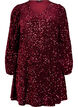 Lyhyt A-linjainen paljettimekko, Punainen, Packshot image number 0