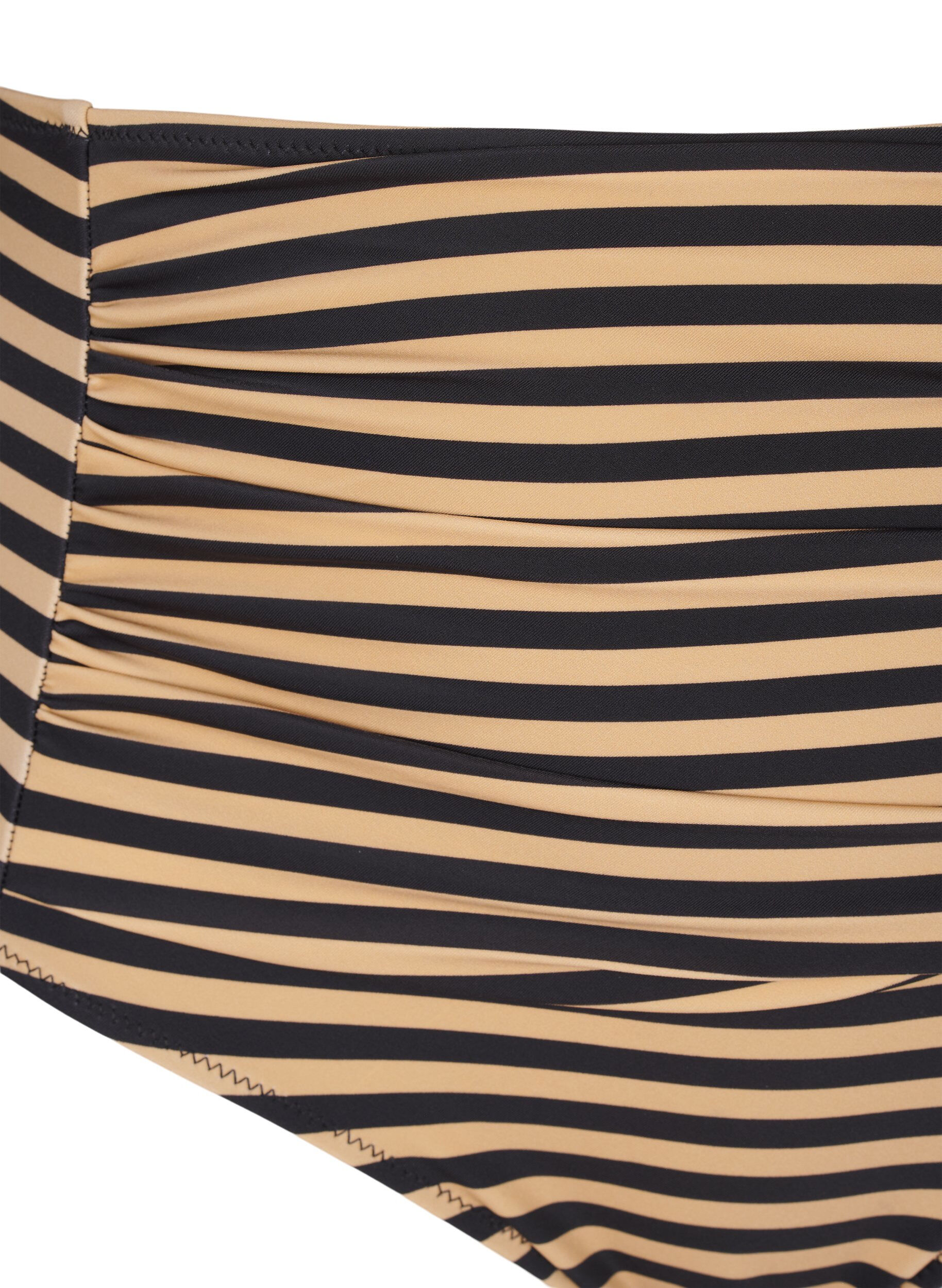 ZizziKorkeavy&ouml;t&auml;r&ouml;iset raidalliset bikinialaosat, Ruskea, Packshot image number 2