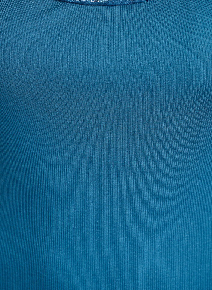 Pitsikoristeinen yl&auml;osa, Sininen, Packshot image number 2