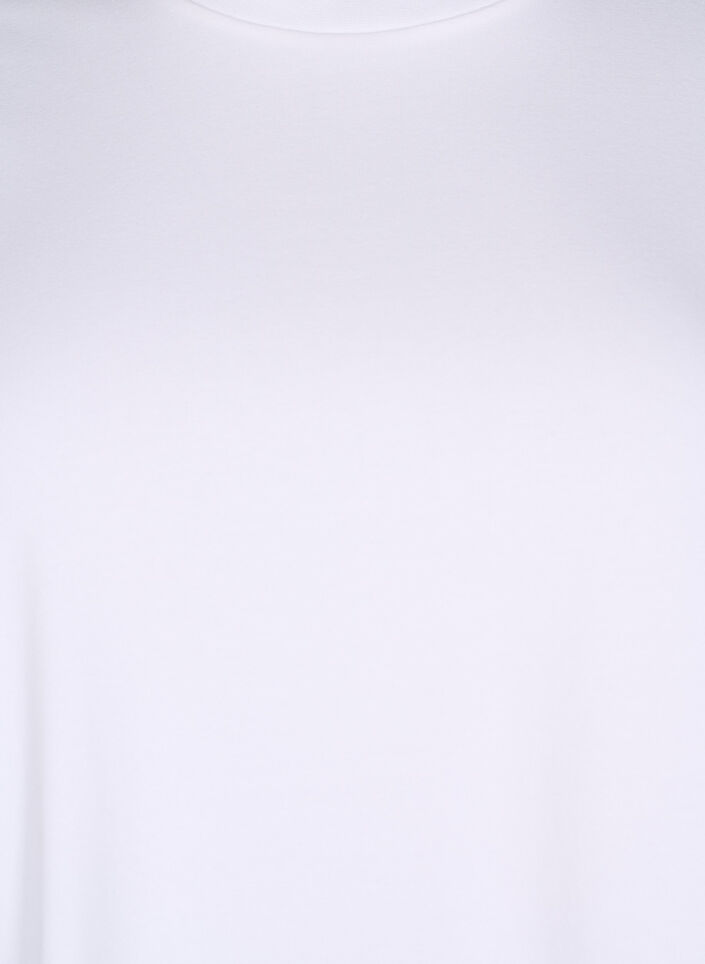 T-paita luomupuuvillasta pyöreällä kaula-aukolla, Bright White, Packshot image number 2