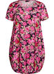 Lyhythihainen painokuvioitu puuvillamekko, Musta, Packshot image number 0