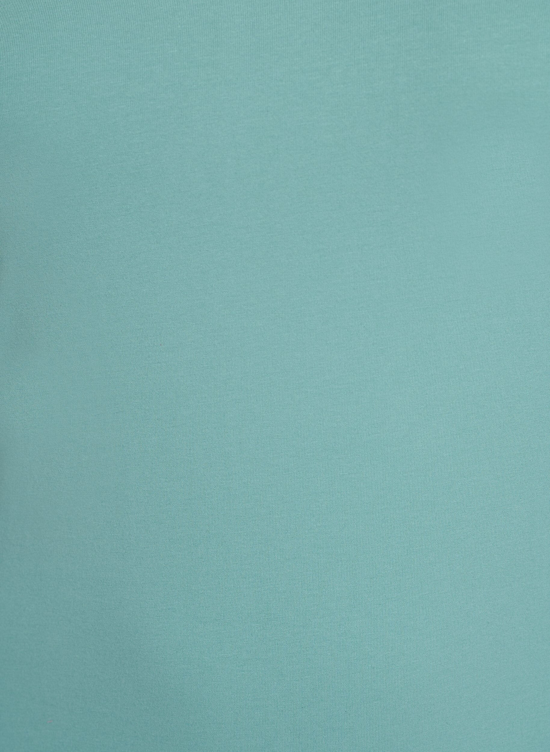 Zizzi Yksiv&auml;rinen perustoppi puuvillasta, Vihre&auml;, Packshot image number 2