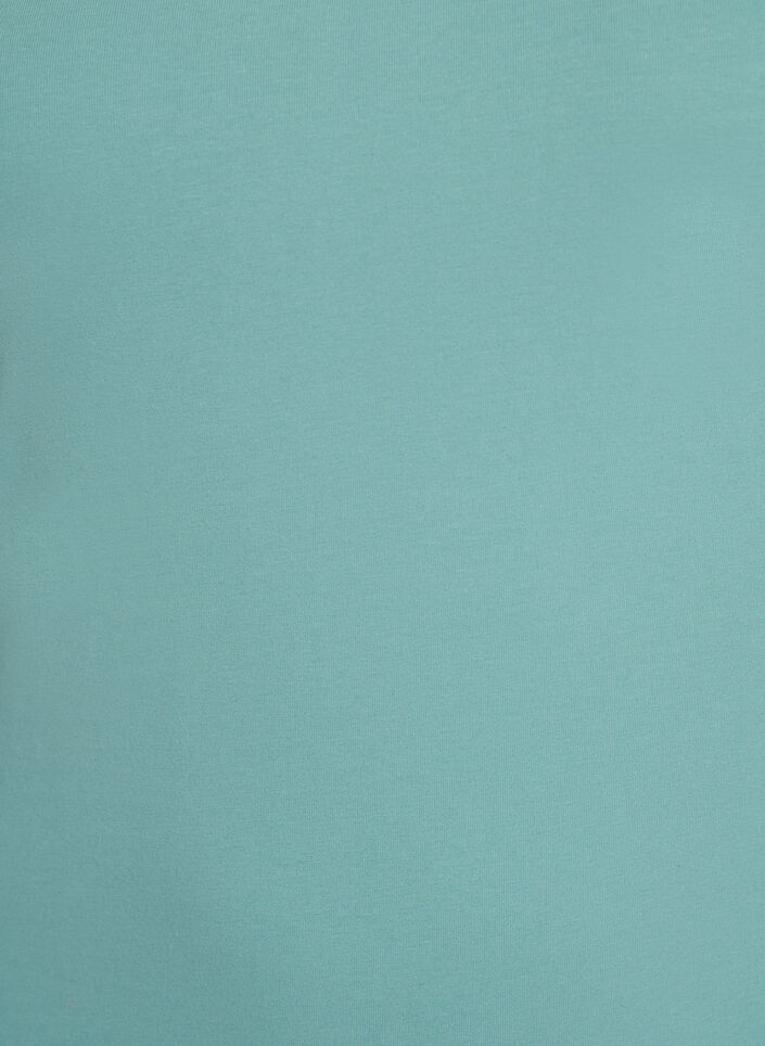 Yksiv&auml;rinen perustoppi puuvillasta, Vihre&auml;, Packshot image number 2