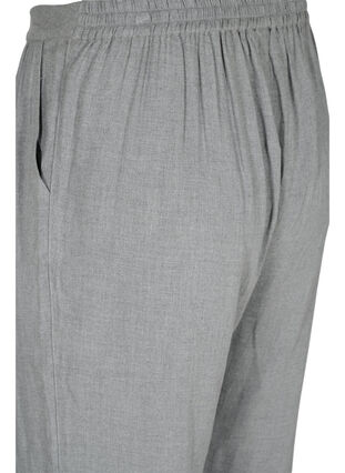 Klassiset housut taskuilla, Grey Melange, Packshot image number 3