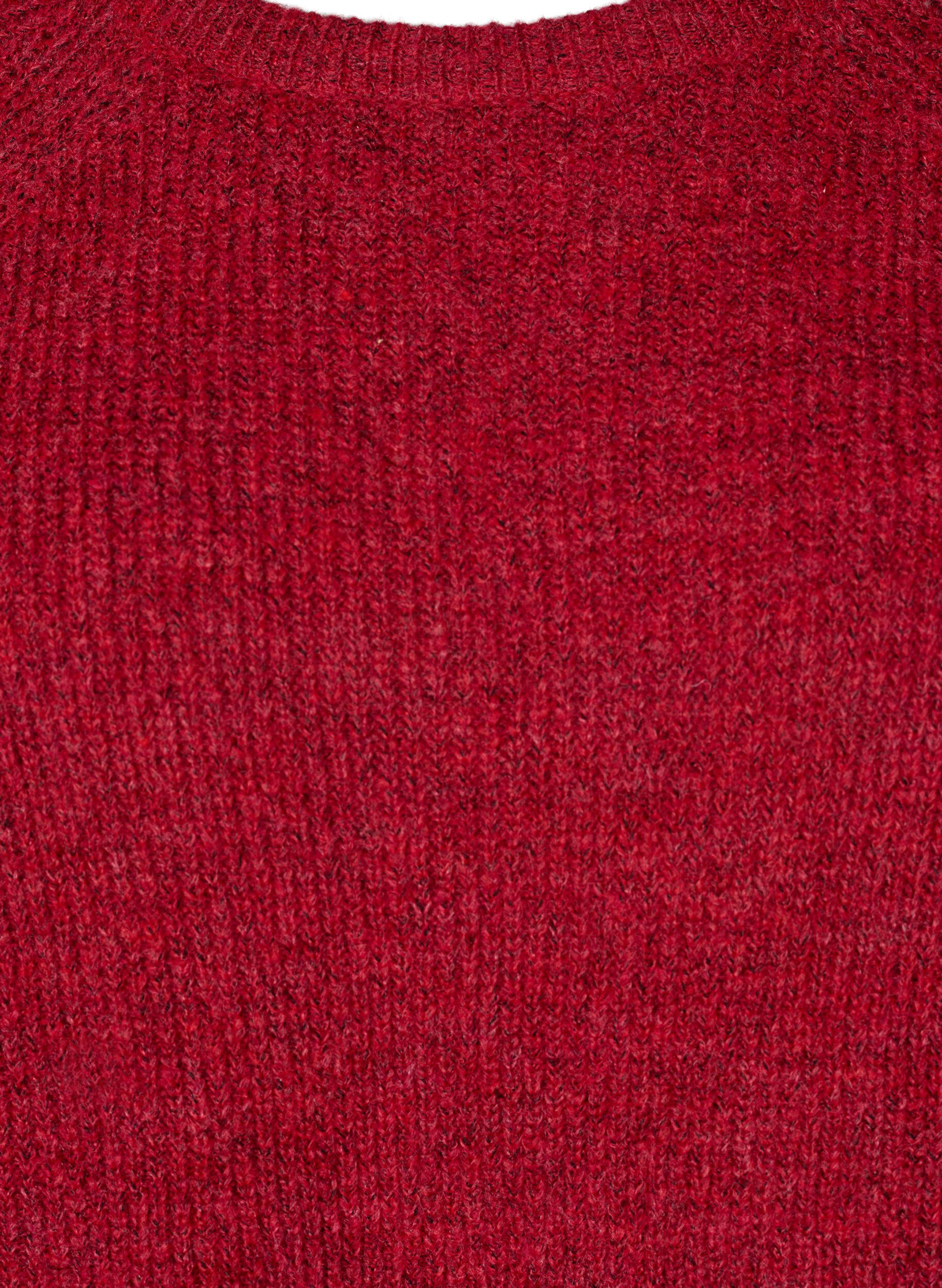 ZizziRibattu neule, 3/4-hihat, Punainen, Packshot image number 2