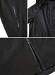 Lyhyt softshell-takki irroitettavalla hupulla, Musta, Packshot image number 4